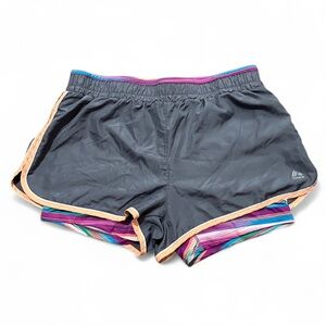 RBX Gray Athletic Shorts Lightweight Elastic Waistband